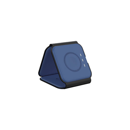 Mazer Mag.Trifold 3-in-1 Charging Pad with 25W UK Charger (Navy)