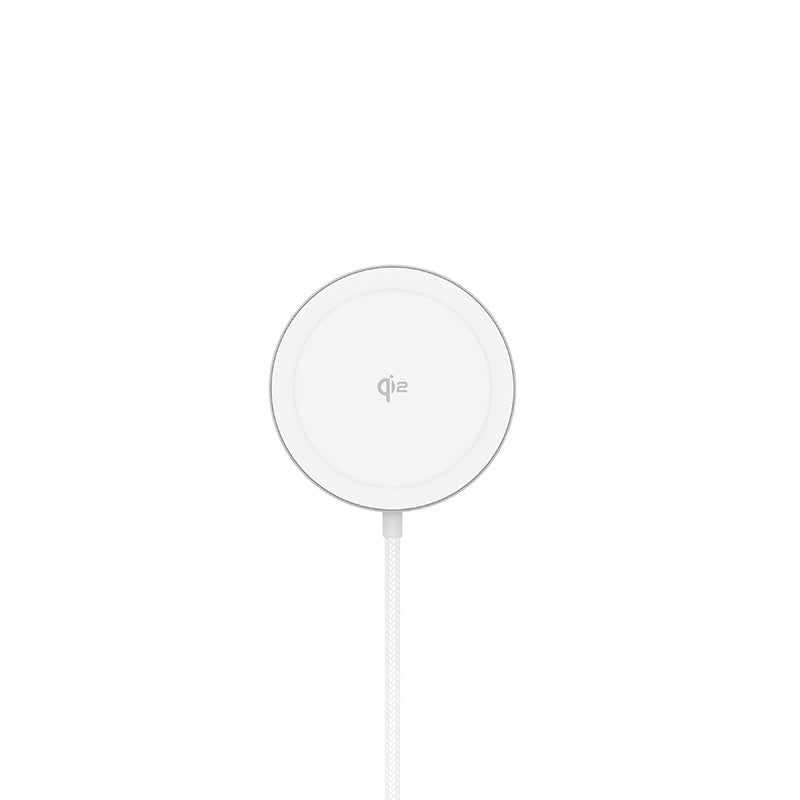 Mazer M-Qi2-MagPad-WH Qi2 15W Charging Pad with Stand (White)