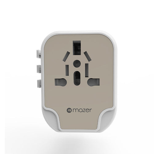 Mazer M-IFTravel120PD-WT PD20W 1C2A World Travel Charger (White Titanium)