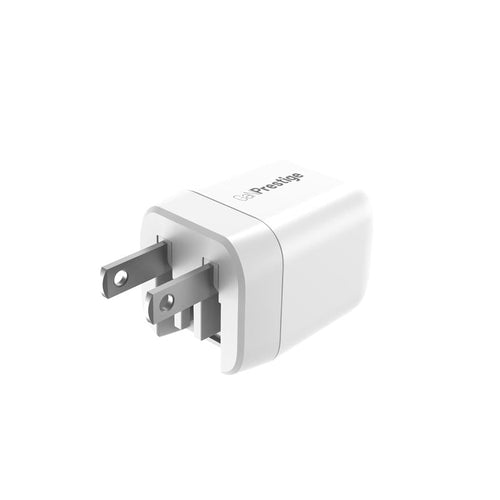 Mazer M-G20W-V5-WH PD20W 1C1A Travel Adapter with US+UK Plugs (White)
