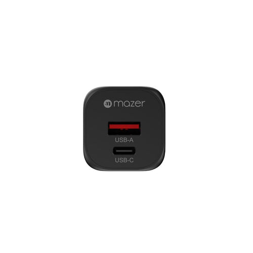 Mazer M-G35W-V5-BK PD35W 1C1A Travel Adapter w Changeable Plugs (Black)