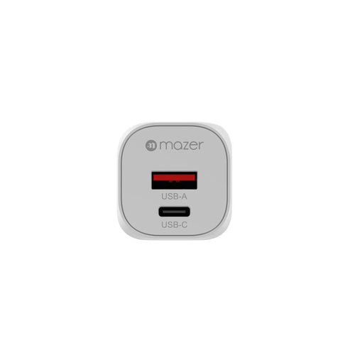 Mazer M-G35W-V5-WH PD35W 1C1A Travel Adapter with Changeable Plugs (White)