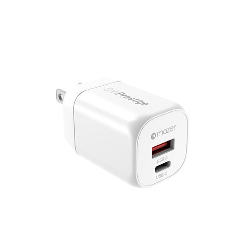 Mazer M-G35W-V5-WH PD35W 1C1A Travel Adapter with Changeable Plugs (White)