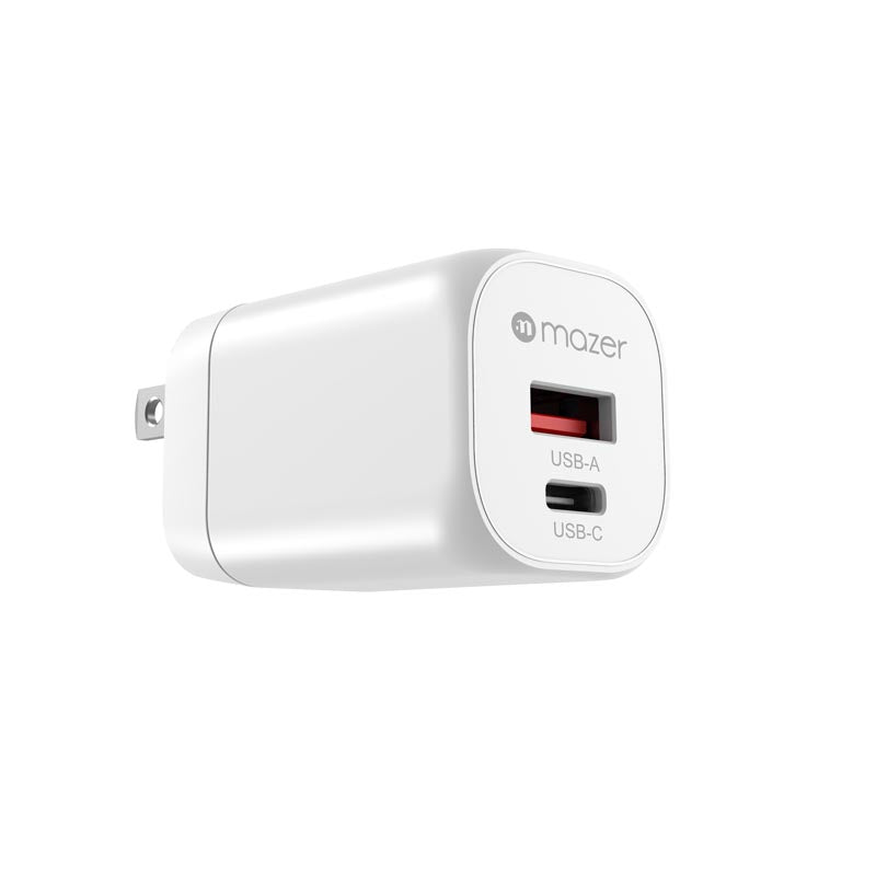 Mazer M-G35W-V5-WH PD35W 1C1A Travel Adapter with Changeable Plugs (White)