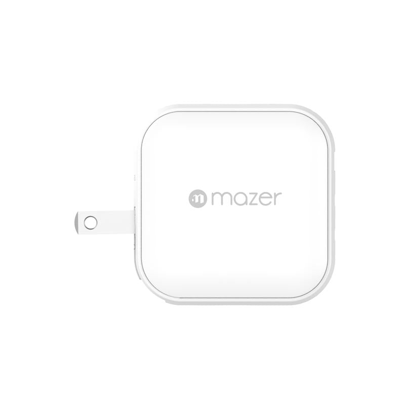 Mazer M-G70W-V5-WH PD70W 2C1A Travel Adapter with Changeable Plugs (White)