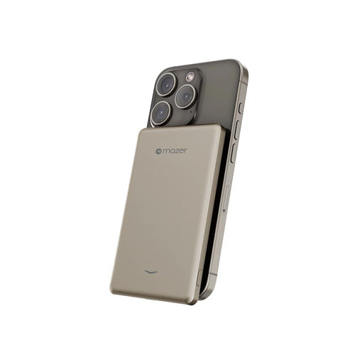 Mazer M-MagAir19-TN 5000mAh PD20W Qi2 Compatible Power Bank (Titanium)