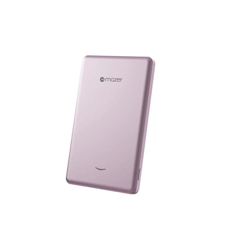 Mazer M-MagAir19-PK 5000mAh PD20W Qi2 Compatible Power Bank (Pink)