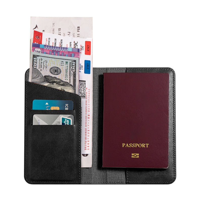 Mazer M-1Tag-Passport-BK/FindMY Passport Holder with Rechargeble