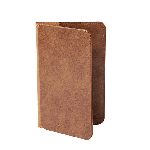 Mazer M-1Tag-Passport-BW/FindMY Passport Holder with Rechargeble Battery (Brown)
