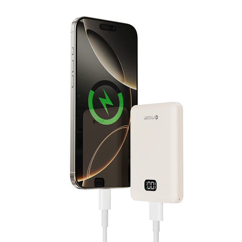 Mazer M-Pocket8.0V5-CR 8000mAh PD20W PocketCharge Powerbank (Cream)