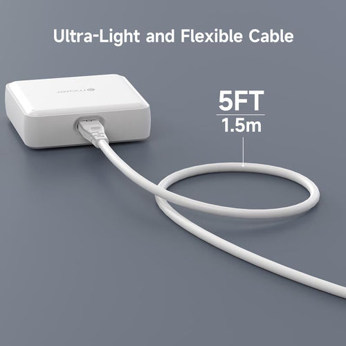 Mazer M-D170W-V5-BKPD170W 8Ports (7C1A) Desktop Charger with 1.5M Power Cable (White)