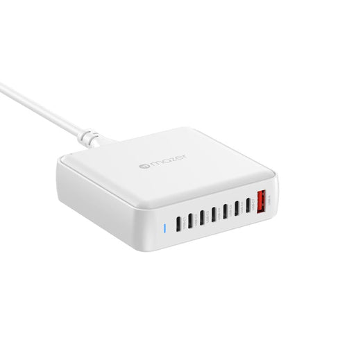 Mazer M-D170W-V5-BKPD170W 8Ports (7C1A) Desktop Charger with 1.5M Power Cable (White)