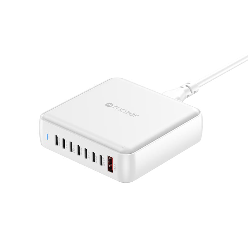 Mazer M-D170W-V5-BKPD170W 8Ports (7C1A) Desktop Charger with 1.5M Power Cable (White)