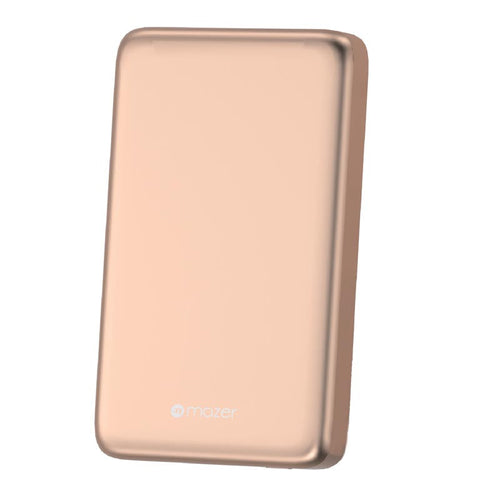 Mazer M-MagAir21-DT Qi2 Certified 15W 10K USB-C PD20W Power Bank (Desert Titanium)