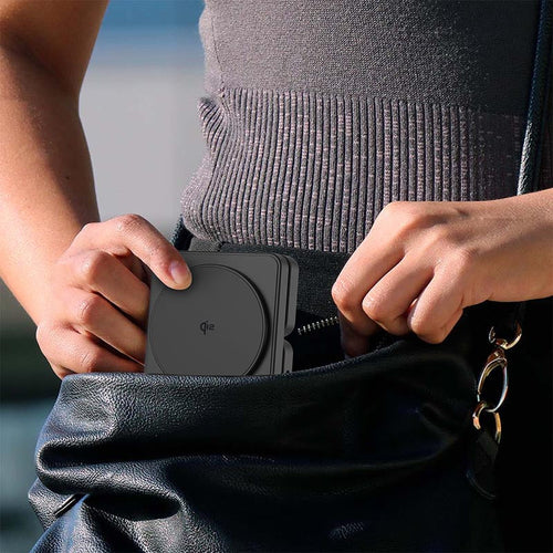 Mazer M-qi2-MagFold06-BK/qi2 25W Foldable 3-in-1 Wireless Charging Stand - Black