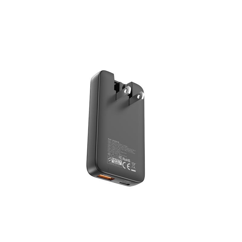 Mazer M-G65SLIM-BK GaN PD65W 1C1A with Travel Plugs (Black)