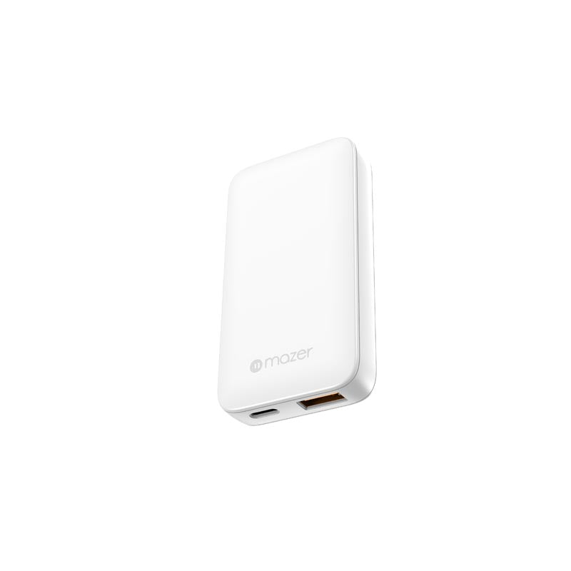 Mazer M-G65SLIM-WH GaN PD65W 1C1A with Travel Plugs (White)