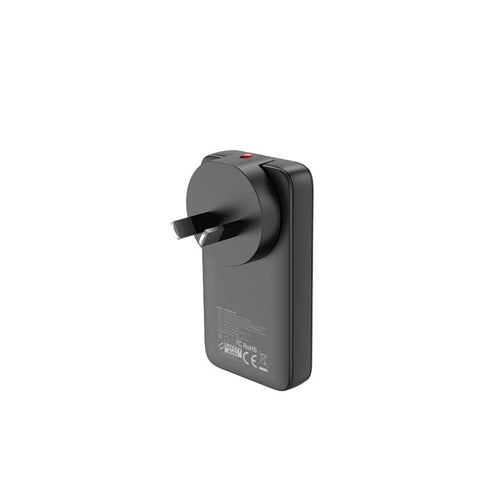 Mazer M-G65SLIM2C-BK GaN PD65W 2C with Travel Plugs (Black)