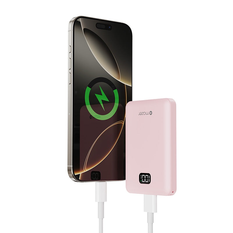 Mazer M-Pocket8.0V5-PK 8000mAh PD20W PocketCharge Powerbank (Pink)