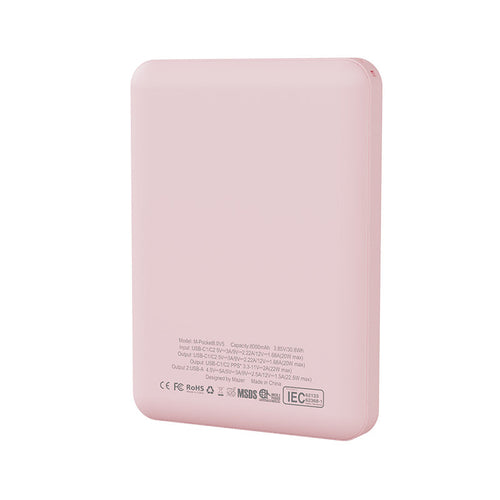Mazer M-Pocket8.0V5-PK 8000mAh PD20W PocketCharge Powerbank (Pink)