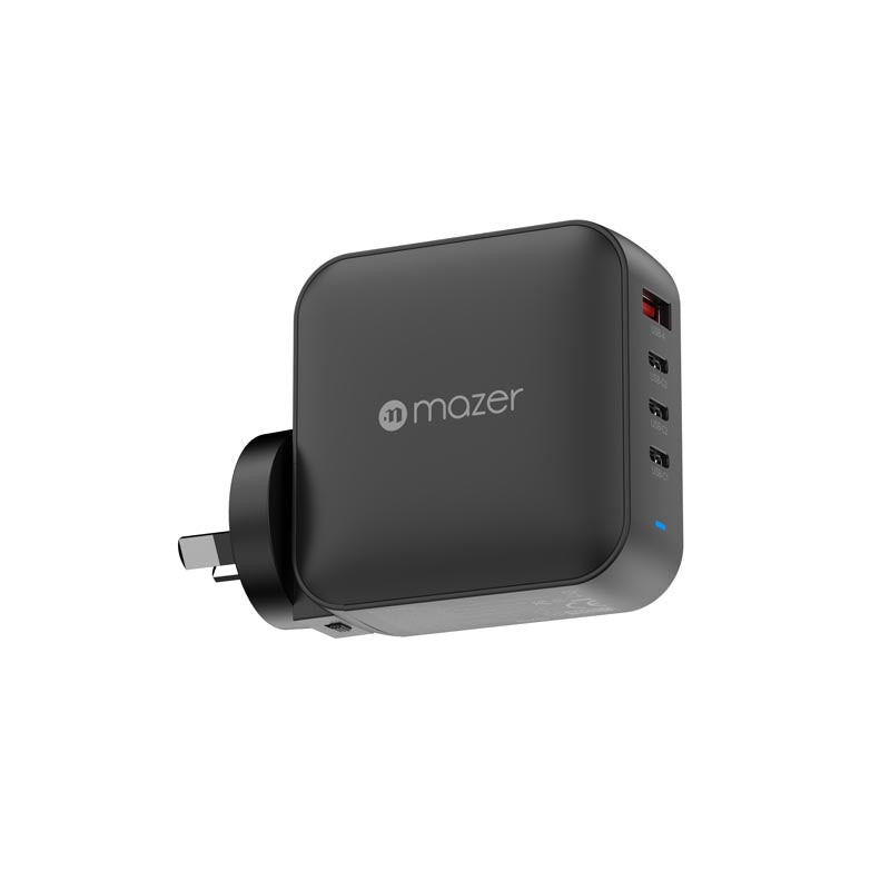 Mazer M-G165W-V5-BK PD3.1 165W 3C1A With Travel Plugs (Black)