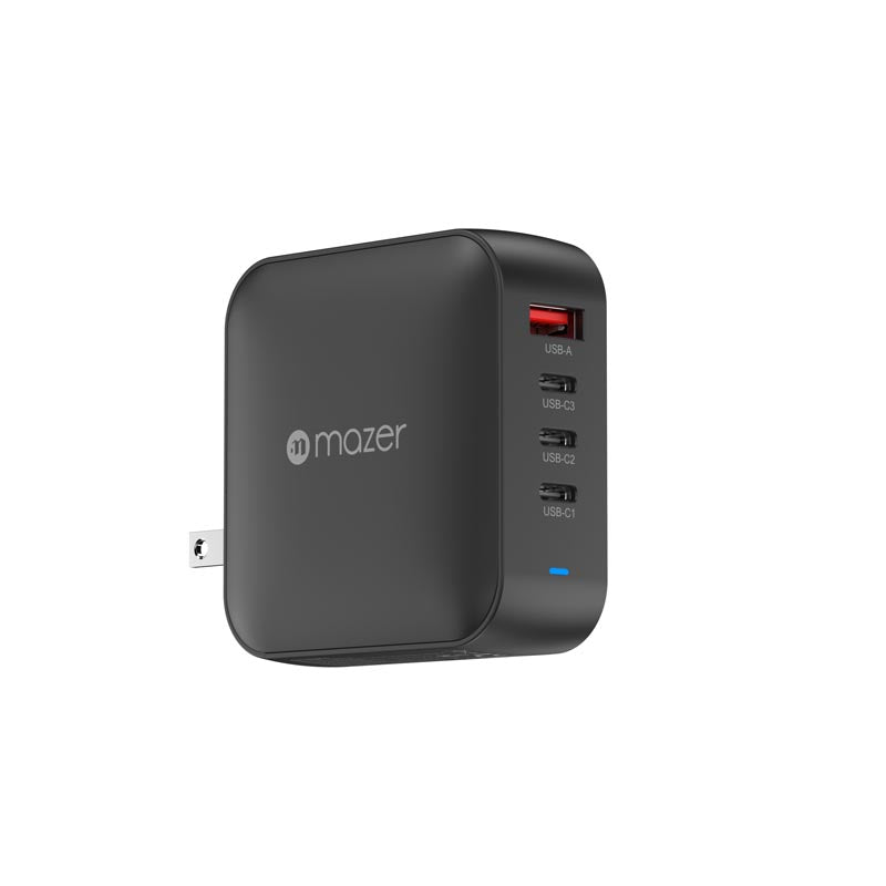 Mazer M-G165W-V5-BK PD3.1 165W 3C1A With Travel Plugs (Black)