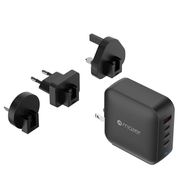 Mazer M-G165W-V5-BK PD3.1 165W 3C1A With Travel Plugs (Black)