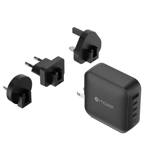 Mazer M-G165W-V5-BK PD3.1 165W 3C1A With Travel Plugs (Black)