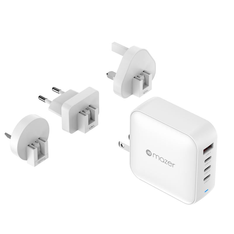 Mazer M-G165W-V5-WH PD3.1 165W 3C1A With Travel Plugs (White)