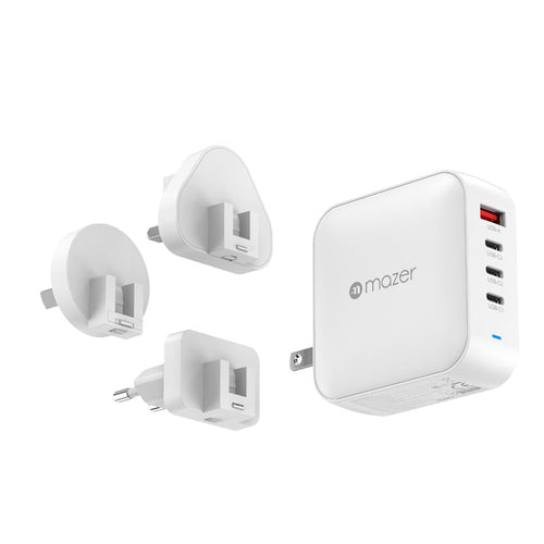 Mazer M-G165W-V5-WH PD3.1 165W 3C1A With Travel Plugs (White)