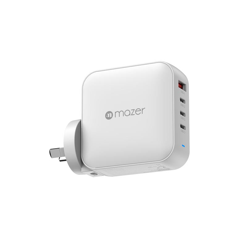 Mazer M-G165W-V5-WH PD3.1 165W 3C1A With Travel Plugs (White)