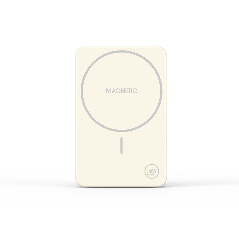 Mazer M-MagAir20-CM Magnetic 15W 10,000mAh PD30W with iStand Power Bank (Cream)