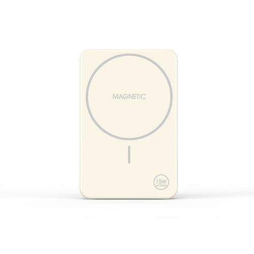 Mazer M-MagAir20-CM Magnetic 15W 10,000mAh PD30W with iStand Power Bank (Cream)