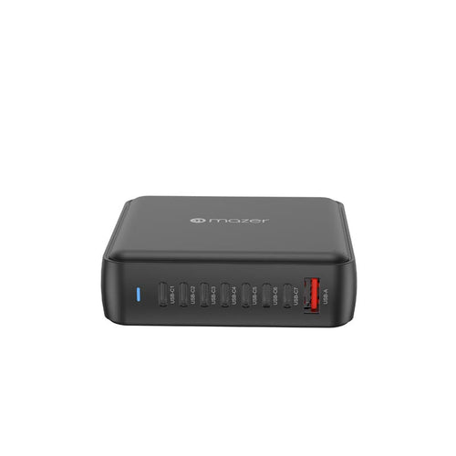 Mazer M-D170W-V5-BK PD170W 8Ports (7C1A) Desktop Charger with 1.5M Power Cable (Black)