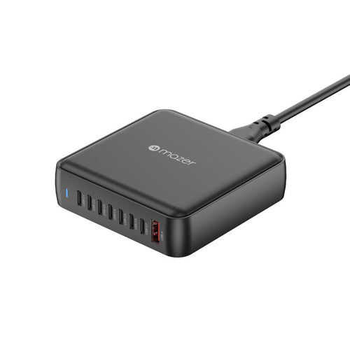 Mazer M-D170W-V5-BK PD170W 8Ports (7C1A) Desktop Charger with 1.5M Power Cable (Black)