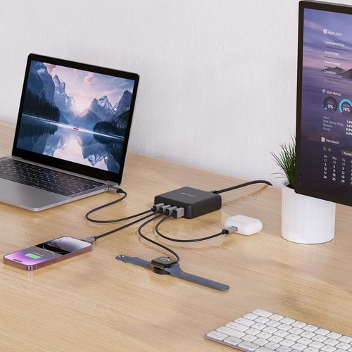 Mazer M-D170W-V5-BK PD170W 8Ports (7C1A) Desktop Charger with 1.5M Power Cable (Black)