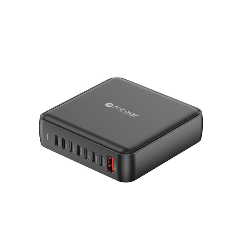 Mazer M-D170W-V5-BK PD170W 8Ports (7C1A) Desktop Charger with 1.5M Power Cable (Black)