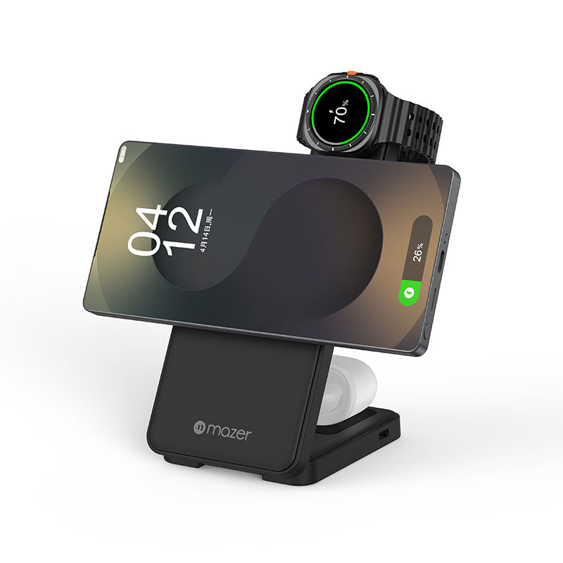 Mazer M-MagFold13S-BK Magnetic 3-in-1 Samsung Foldable Wireless