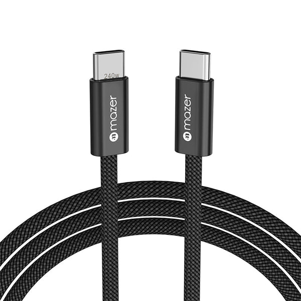 Mazer M-Flex2-C1M-BK InfiniteLink 240W 1M USB-C Braided Cable