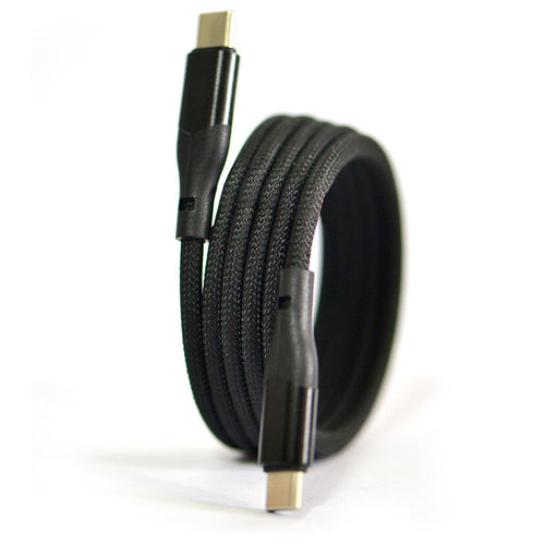 IDream IDUCM11 Magnetic PD240W USB-C to C Macaron Weaving Cable 1M (Black)