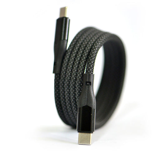 iDream IDUCM22 Magnetic PD240W 2M USB-C to C Macaron Weaving Cable 2M (Grey)
