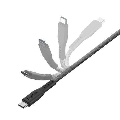 Energea Flow 240W USBC-C 1.5m Cable w Cable Tie (Black)