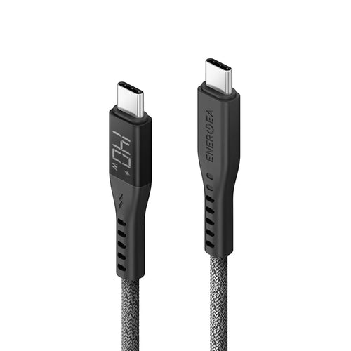 Energea Flow 240W Display USBC-C 1.5M Cable w MCT (Black)