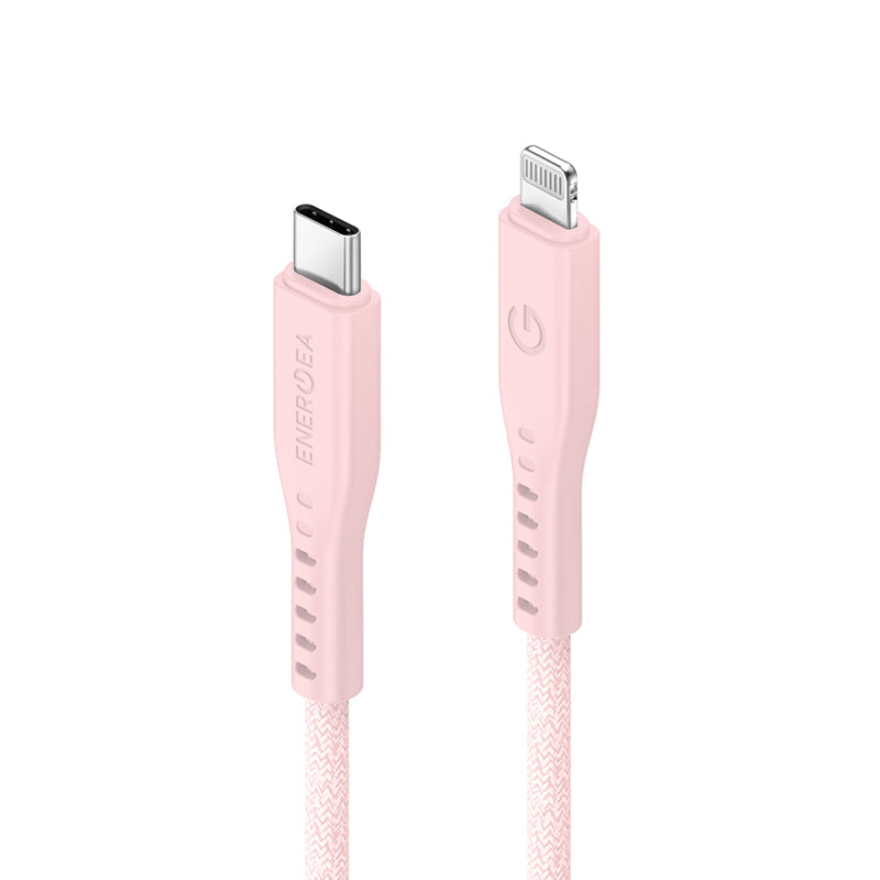 Energea Flow USB C-L 1.5M With MCT Cable (Pink)