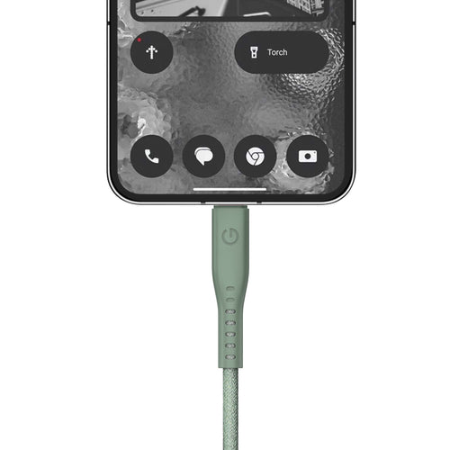 Energea Flow 240W USBC-C 1.5m Cable w Cable Tie (Green)