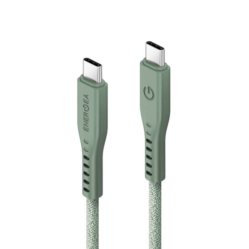 Energea Flow 240W USBC-C 1.5m Cable w Cable Tie (Green)