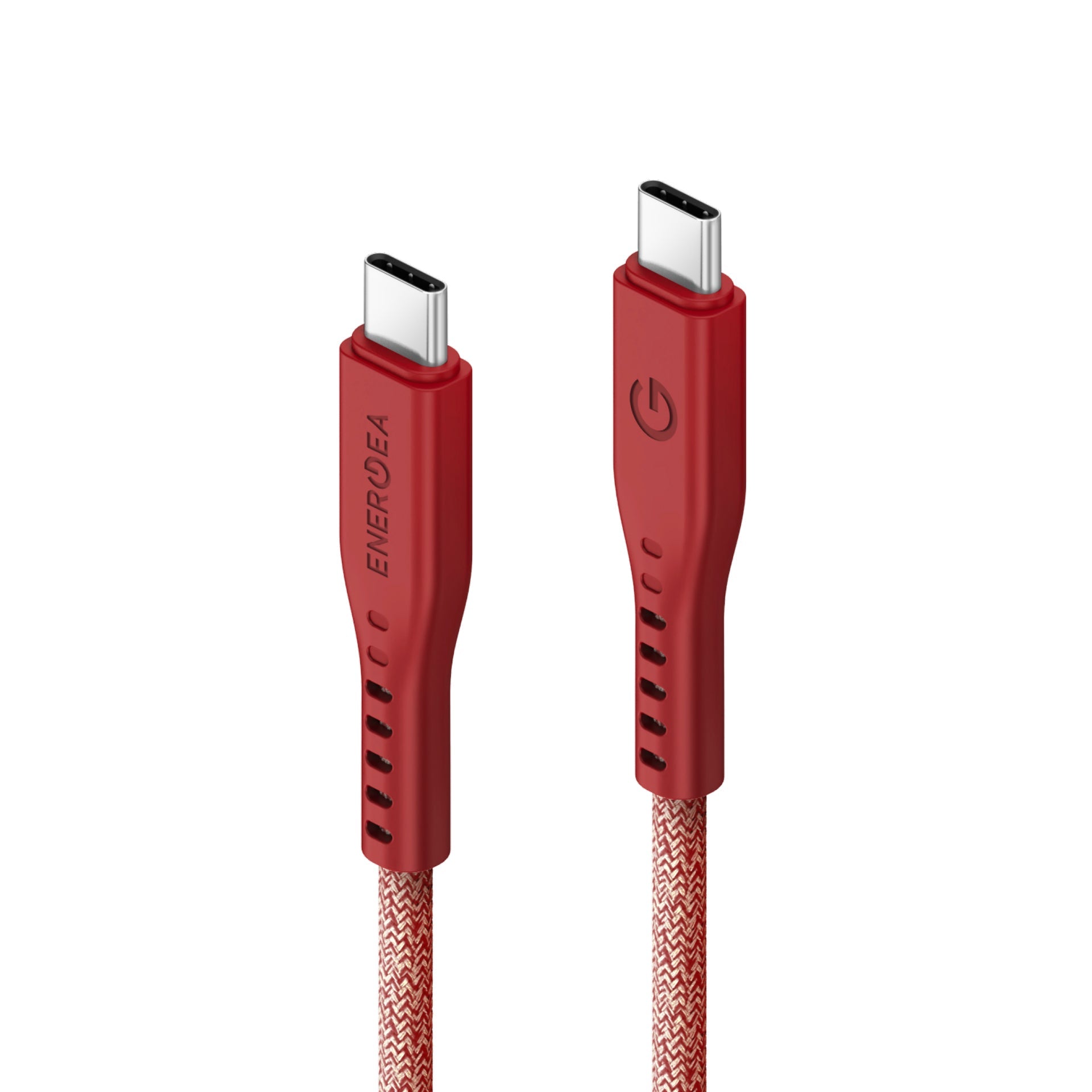 Energea Flow 240W USBC-C 1.5m Cable w Cable Tie (Red)