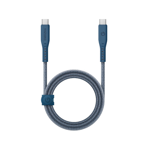 Energea Flow 240W USBC-C 1.5m Cable w Cable Tie (Blue)