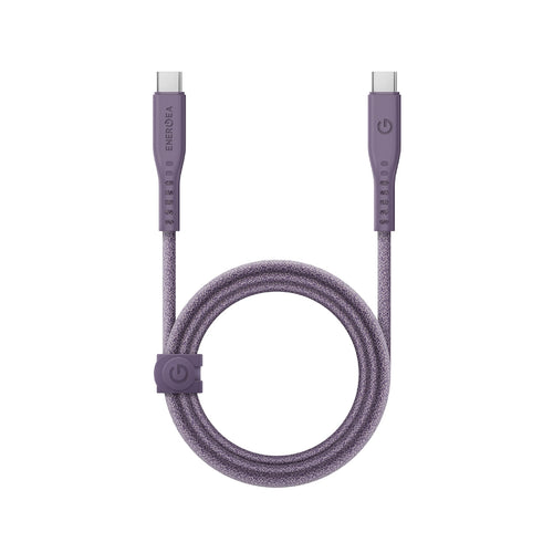 Energea Flow 240W USBC-C 1.5m Cable w Cable Tie (Purple)