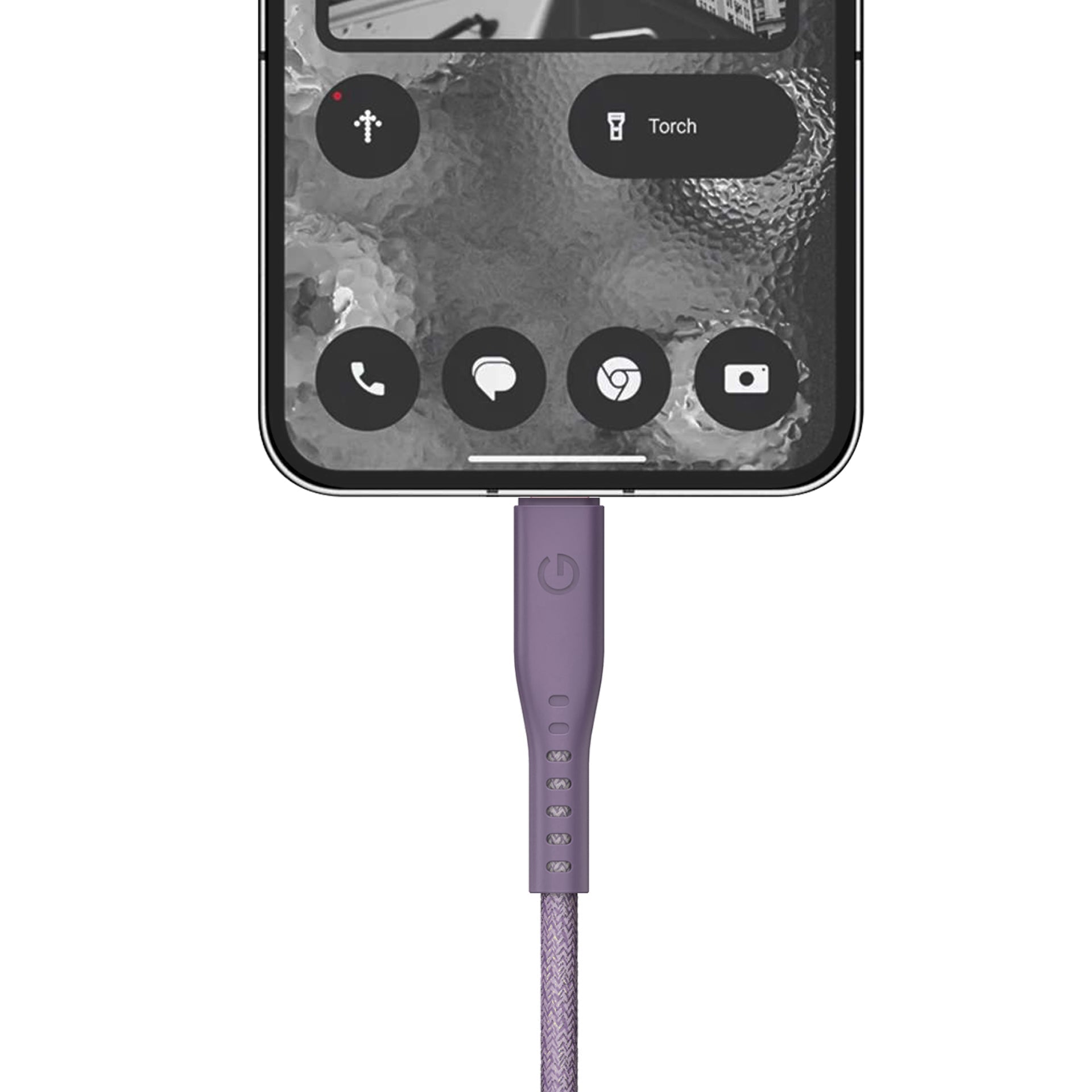 Energea Flow 240W USBC-C 1.5m Cable w Cable Tie (Purple)